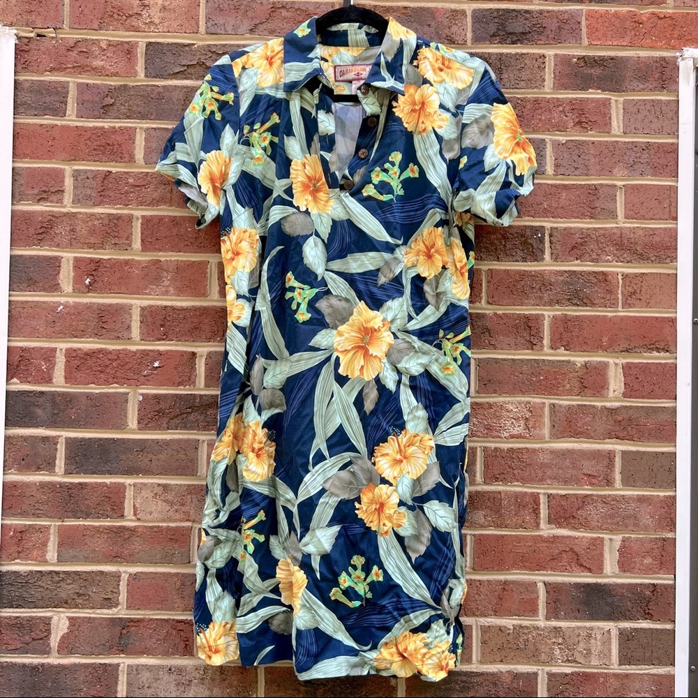Vintage Coastal Collared Dress​